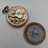 Circa 1890 Antique Pountet Chavet Pocket Watch with Gold Filling and Gunmetal Case in Good Working Condition
